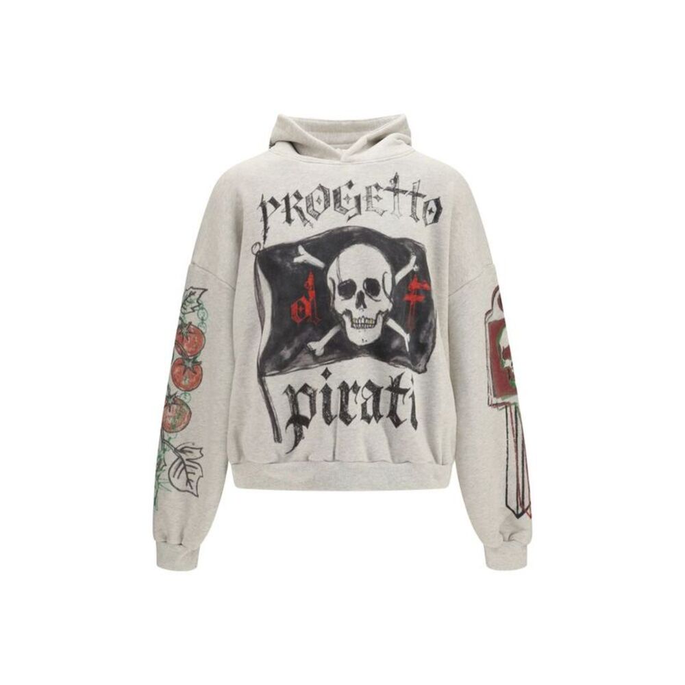PDF Channel Gray Cotton Men's Sweatshirt